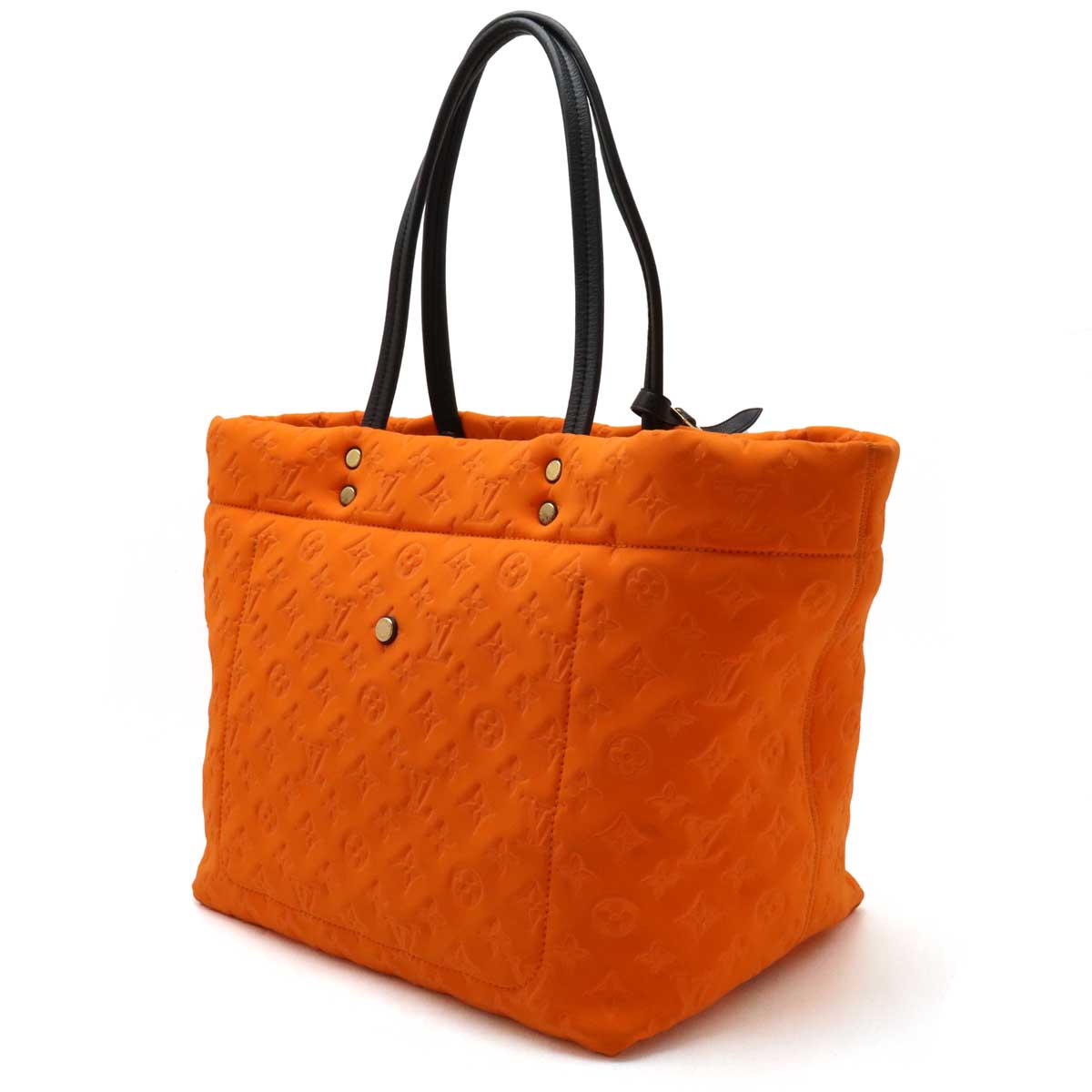 LOUIS VUITTON Louis Vuitton Monogram Cruise Line Scooter MM Tortoise Bag Micro Fiber Orange M92803
