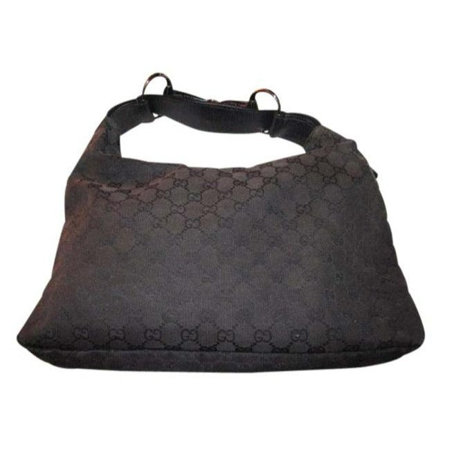 Gucci Leather Canvas Shoulder Bag