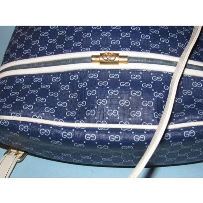 Gucci Leather Canvas Shoulder Bag