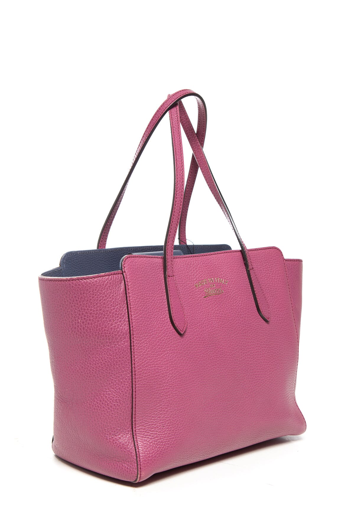 Gucci Purple Leather Swing Tote