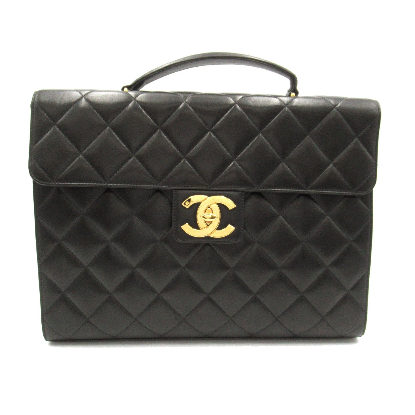 Chanel Chanel Matrasse Briefcase Briefcase Bag Black Mattress Briefcase Briefcase Briefcase OFF
