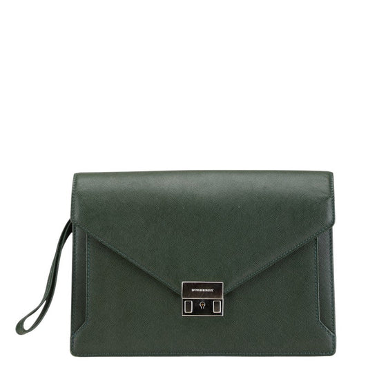 Burberry Leather Clutch Bag