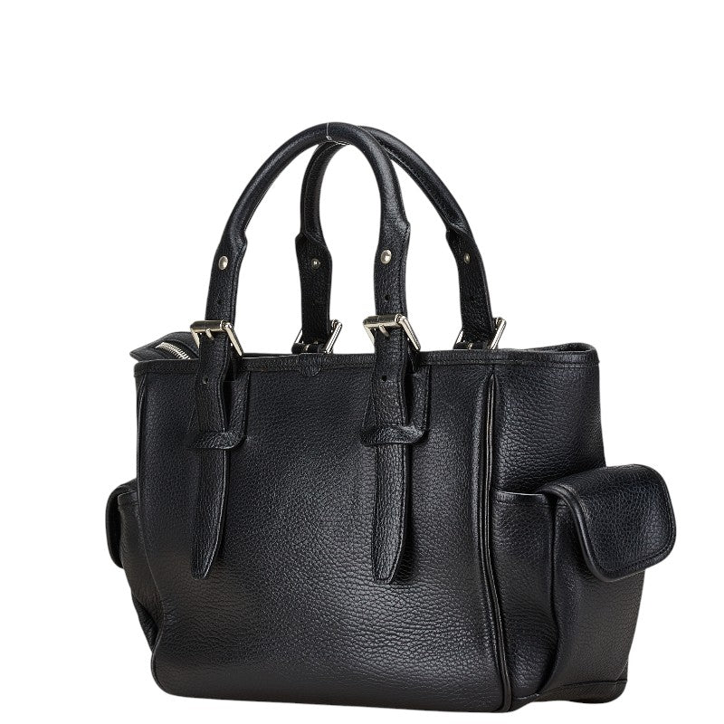 Burberry Nova Check Leather Handbag