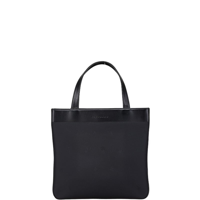 Burberry Horse Logo Nylon Leather Handbag