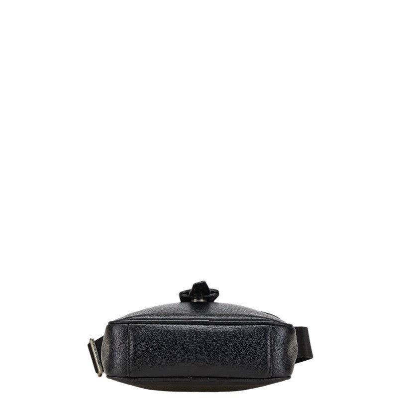 Burberry Nova Check Leather Shoulder Bag
