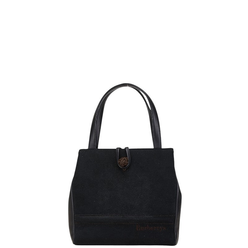 Burberry Nova Check Shadow Horse Leather Suede Handbag