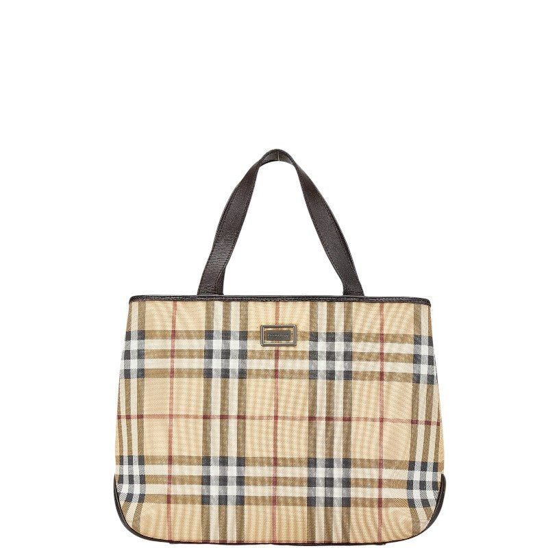 Burberry Nova Check PVC Leather Handbag