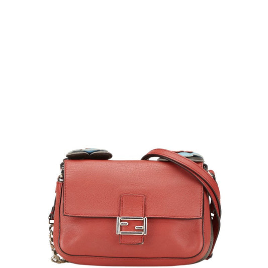 Fendi Double Micro Bucket Leather 2way Bag
