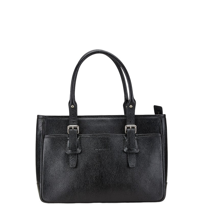 Burberry Nova Check Leather Tote Bag