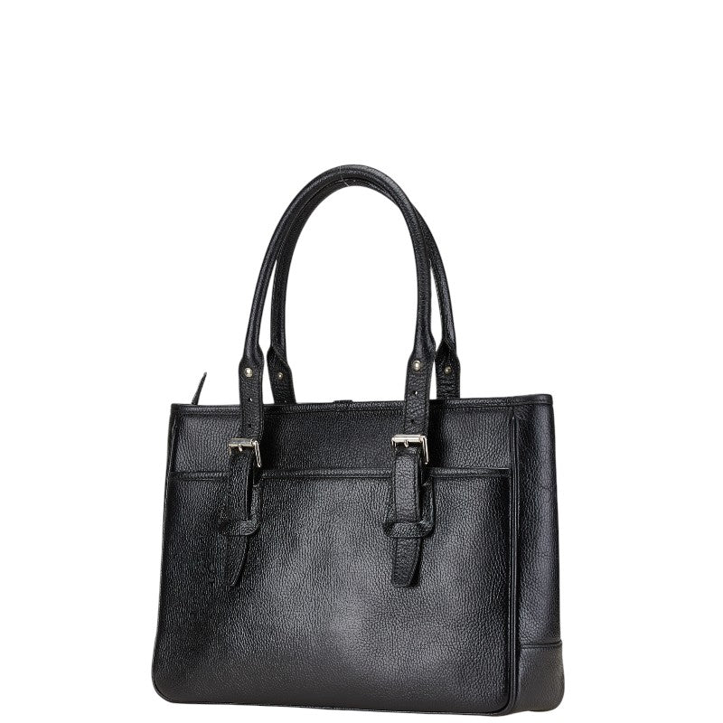 Burberry Nova Check Leather Tote Bag