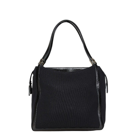 Fendi Nylon Leather Tote Bag