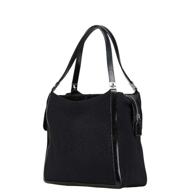 Fendi Calligraphy Leather Shoulder Bag
