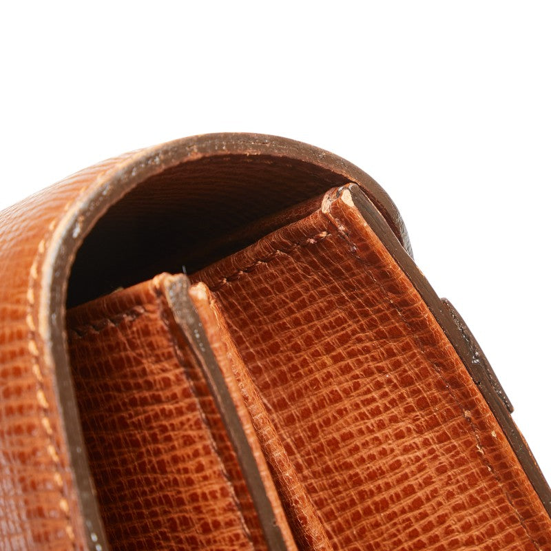 Burberry Nova Check Leather Clutch Bag