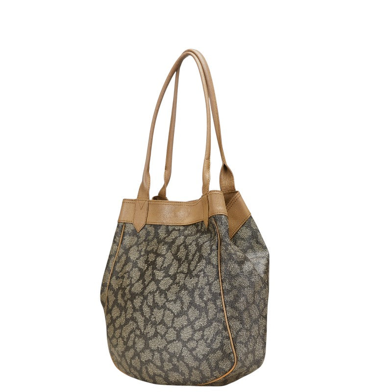 Saint Laurent YSL Logo PVC Leather Tote Bag
