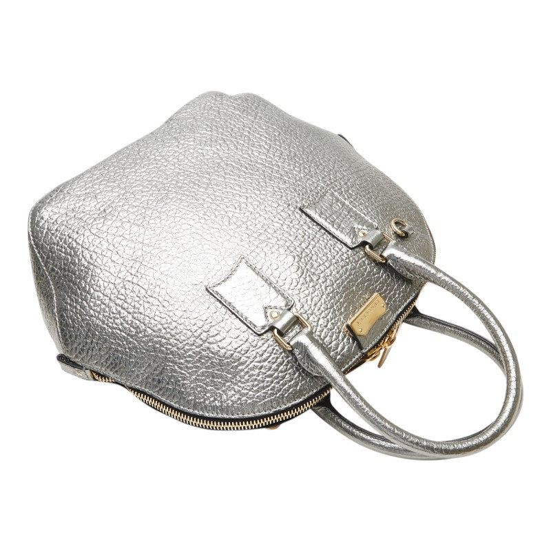 Burberry Logo Plate Leather 2way Bag