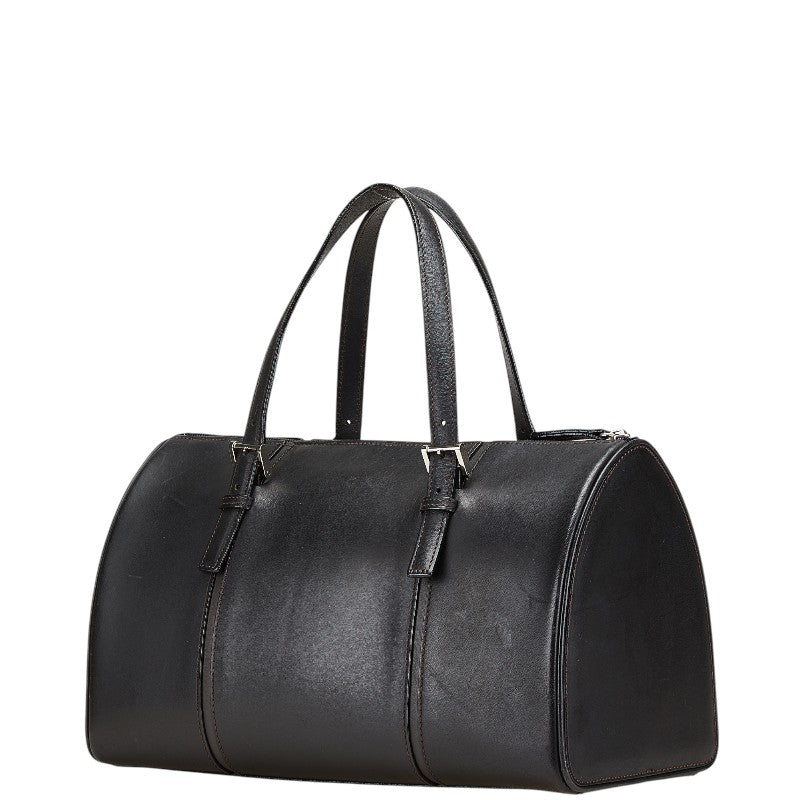 Burberry Nova Check Leather Boston Bag