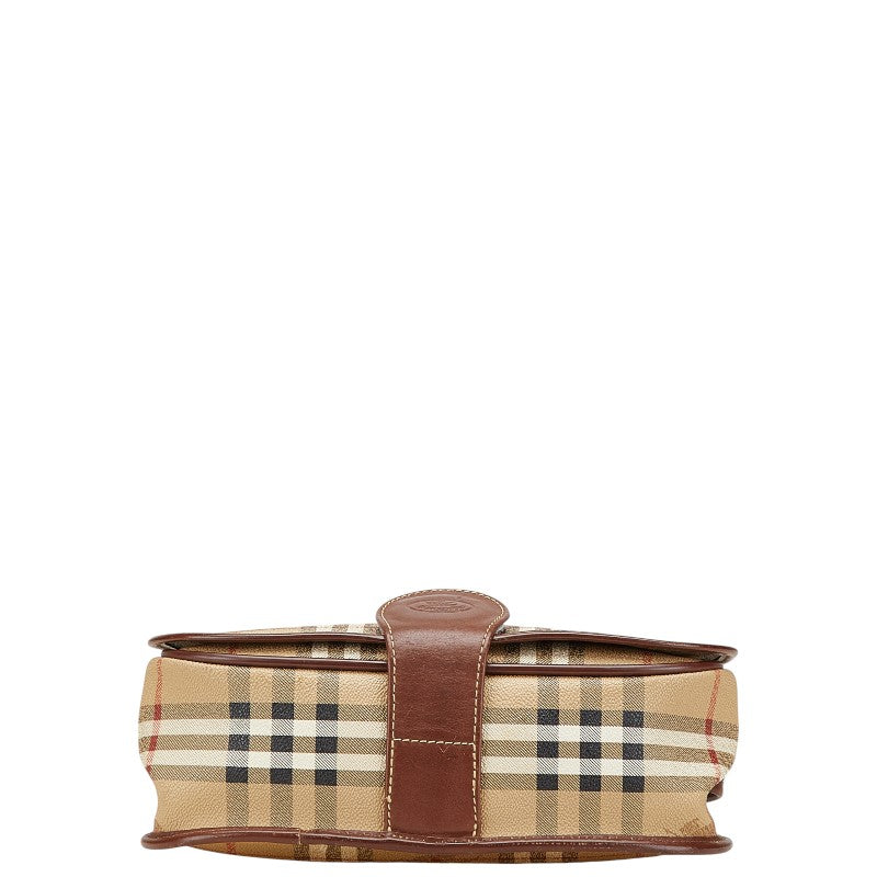 Burberry Nova Check Shadow Horse PVC Leather Shoulder Bag