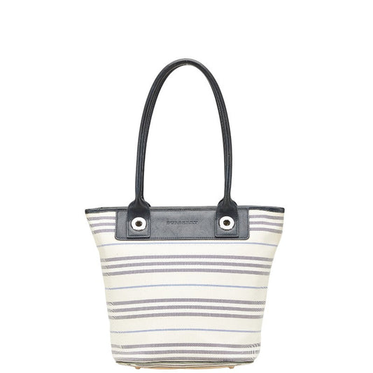 Burberry Canvas Leather Tote Bag