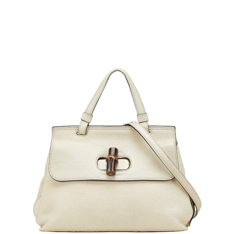 Gucci Daily Bamboo Leather 2way Bag