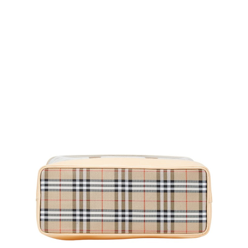 Burberry Nova Check Leather Handbag