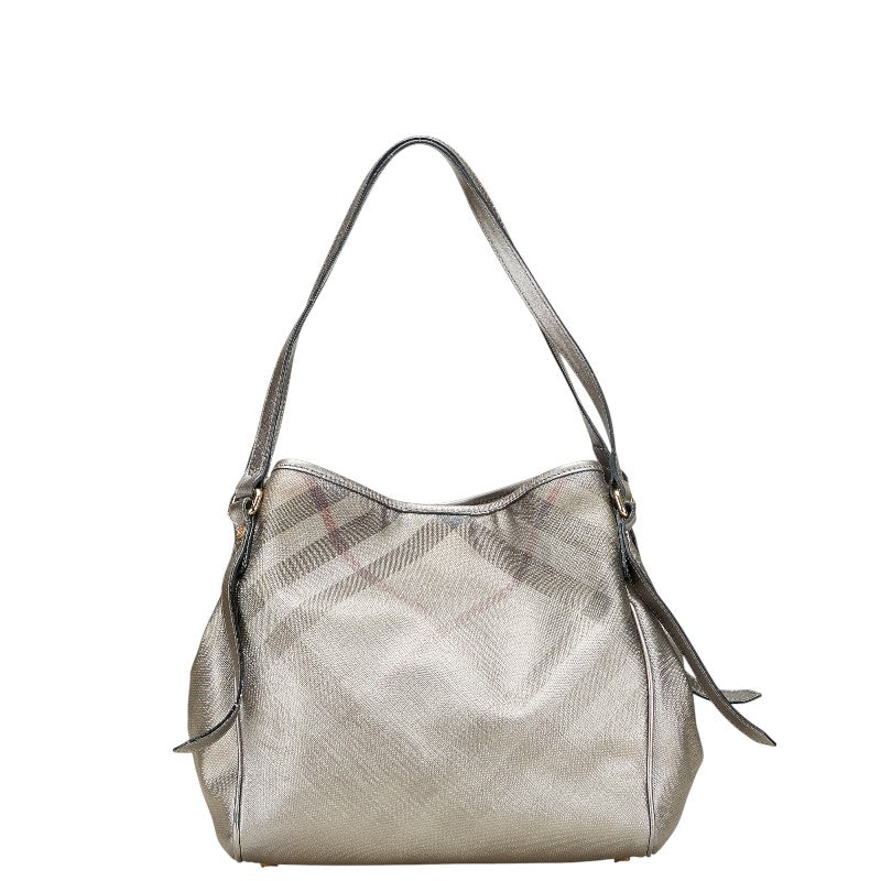 Burberry Check PVC Leather 2way Bag