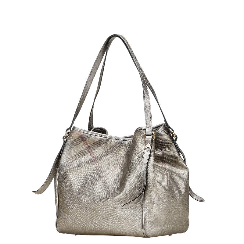 Burberry Check PVC Leather 2way Bag
