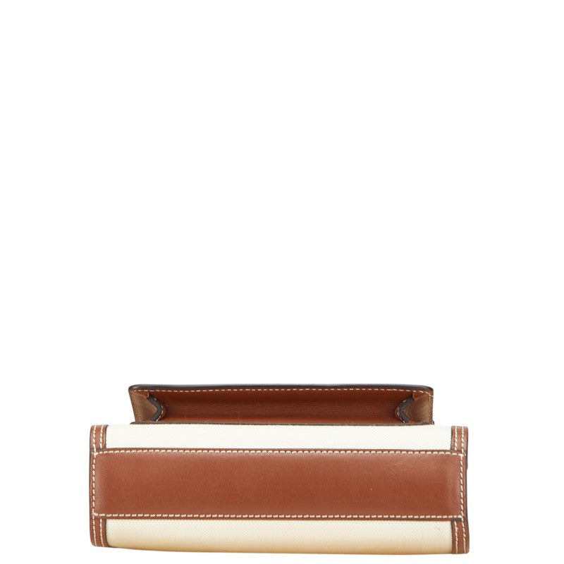 Burberry Mini Two-tone Pocket Bag Cotton Canvas Leather 2way bag