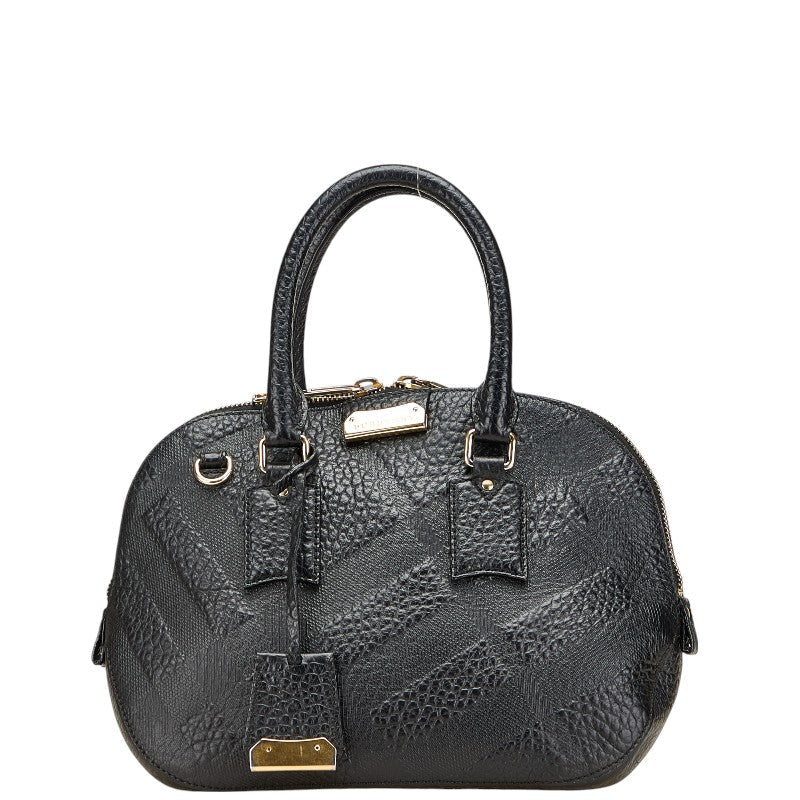Burberry Logo Hardware Leather Handbag
