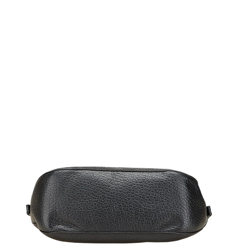 Burberry Logo Hardware Leather Handbag