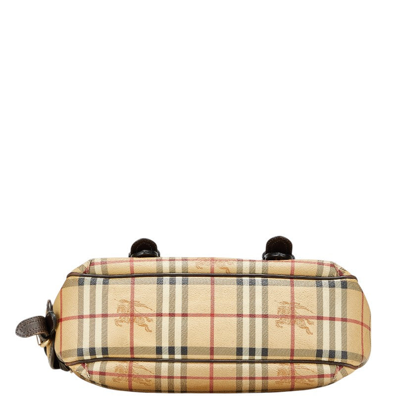 Burberry Nova Check Shadow Horse PVC Leather Shoulder Bag