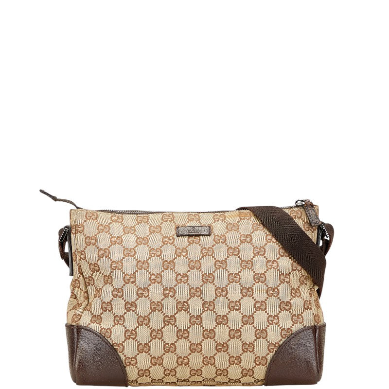 Gucci GG Canvas Canvas Leather Shoulder Bag