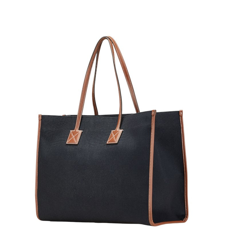 Burberry Freya Canvas Leather Tote Bag