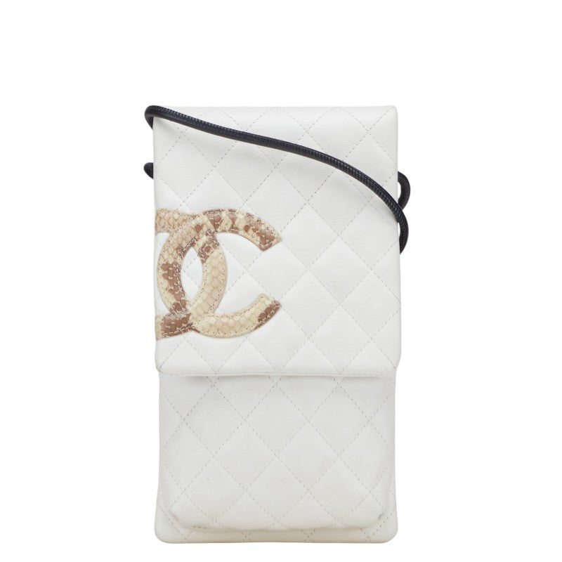 Chanel Cambon Line Python Lambskin Shoulder Bag