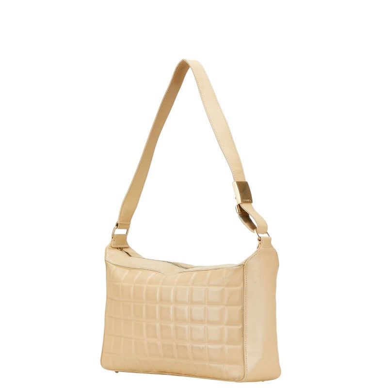 Chanel Coco Choco Bar Calfskin Shoulder Bag