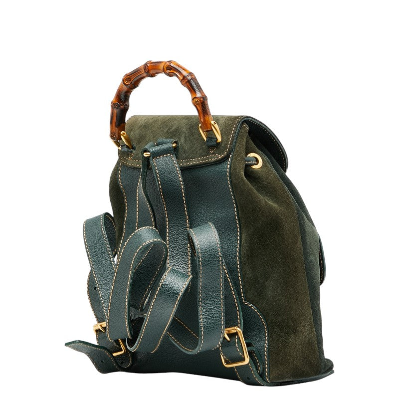 Gucci Bamboo Leather Backpack