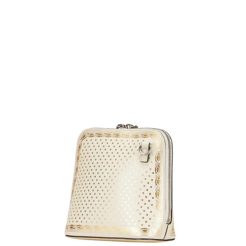 Gucci GUCCY Print Leather Shoulder Bag