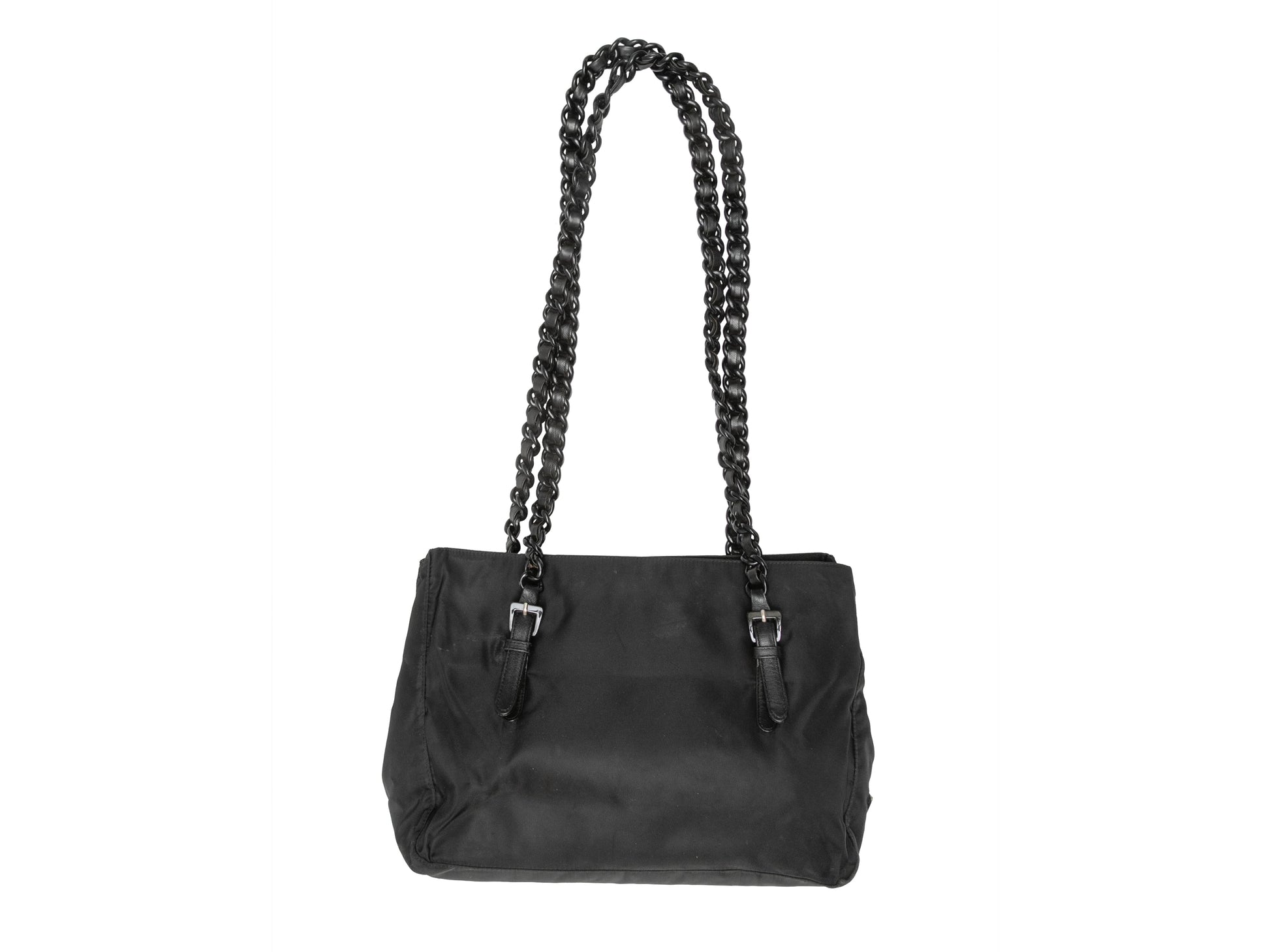 Black Prada Nylon Tote Bag