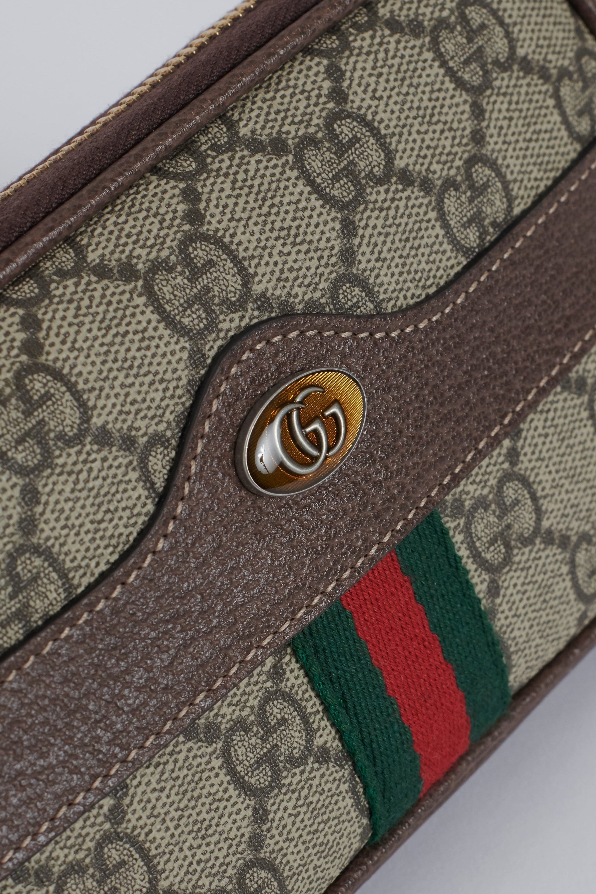 Gucci Ophidia Leather Canvas Shoulder Bag Style 3
