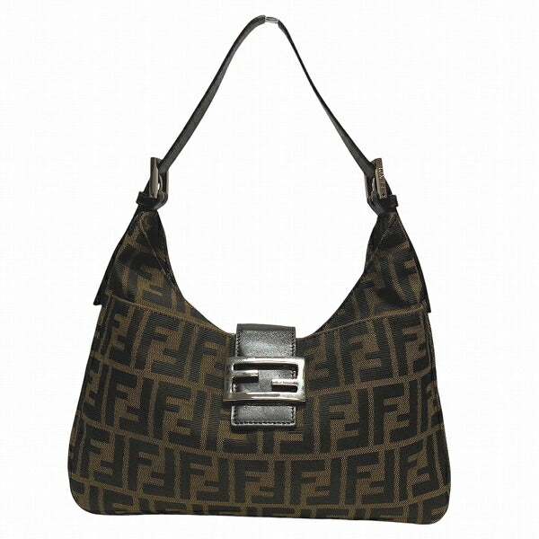 Fendi Zucca Canvas Shoulder Bag