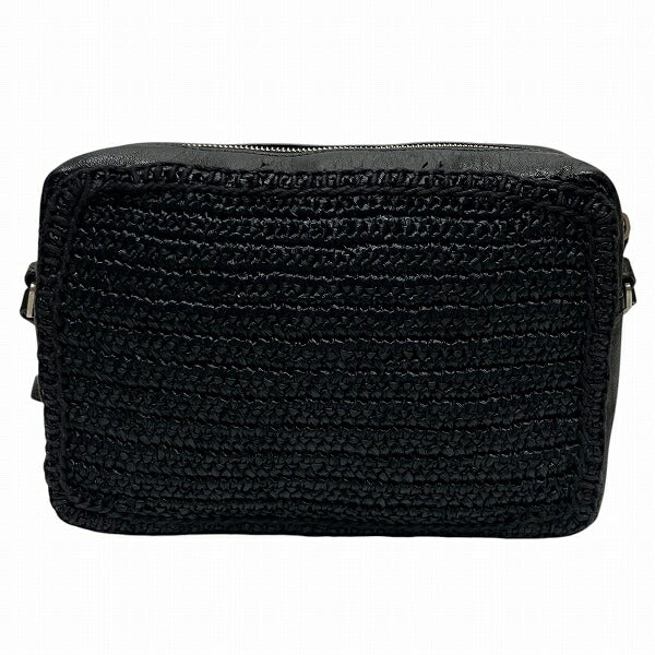 Saint Laurent Lou Raffia Shoulder Bag