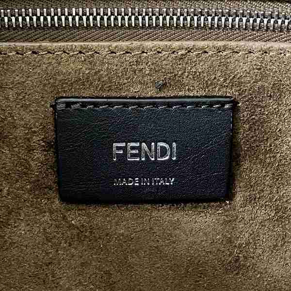 Fendi Zucca Canvas Leather Backpack