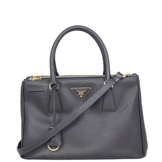 Prada Saffiano Galleria Double Zip Tote Small