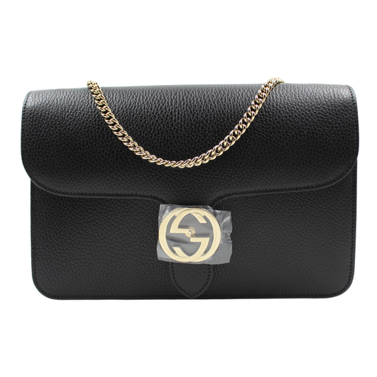Gucci Interlocking G Leather Shoulder Bag Style 1