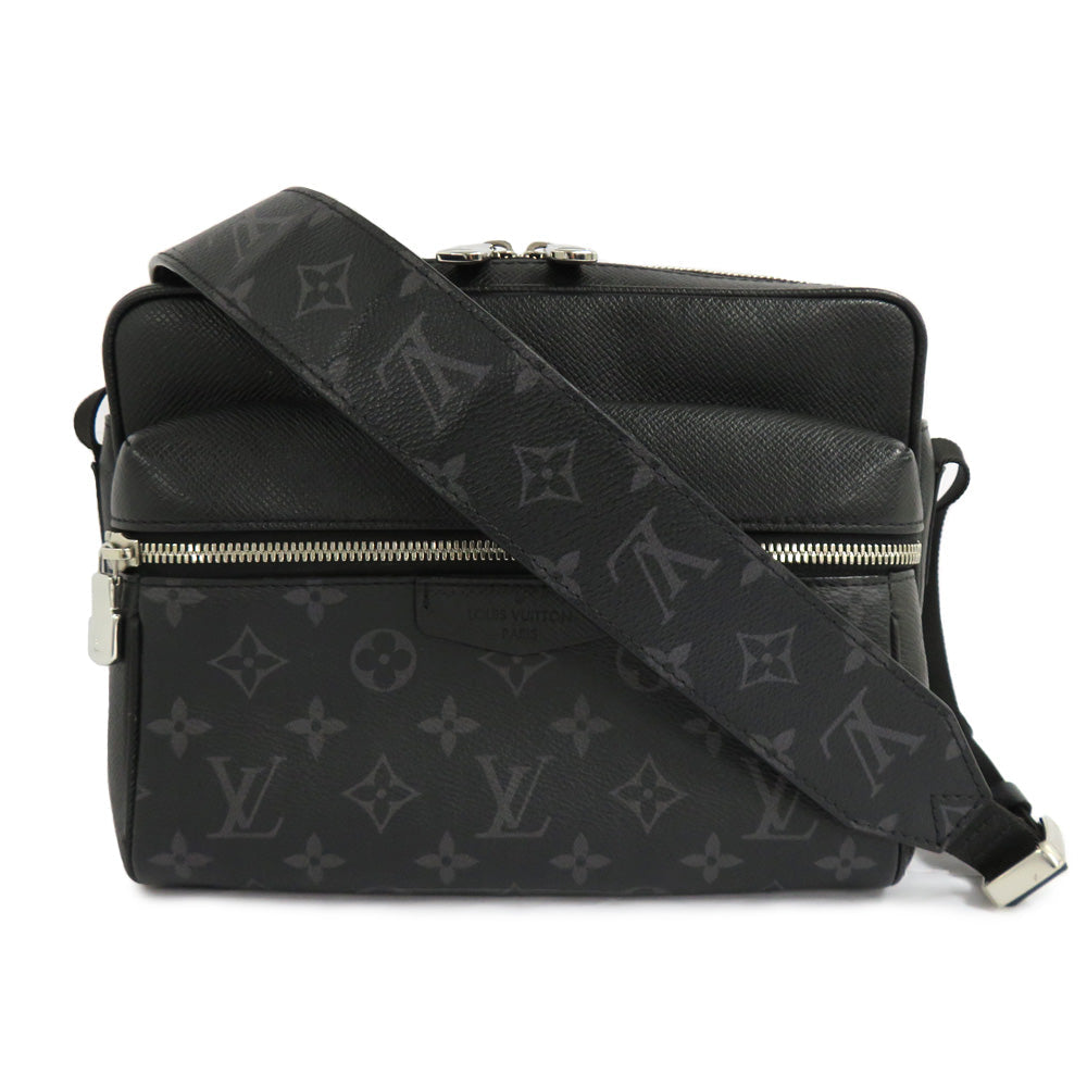 Louis Vuitton Messenger M30233 Monogram Tigger Shoulder Bag Noir Black Silver G Leather