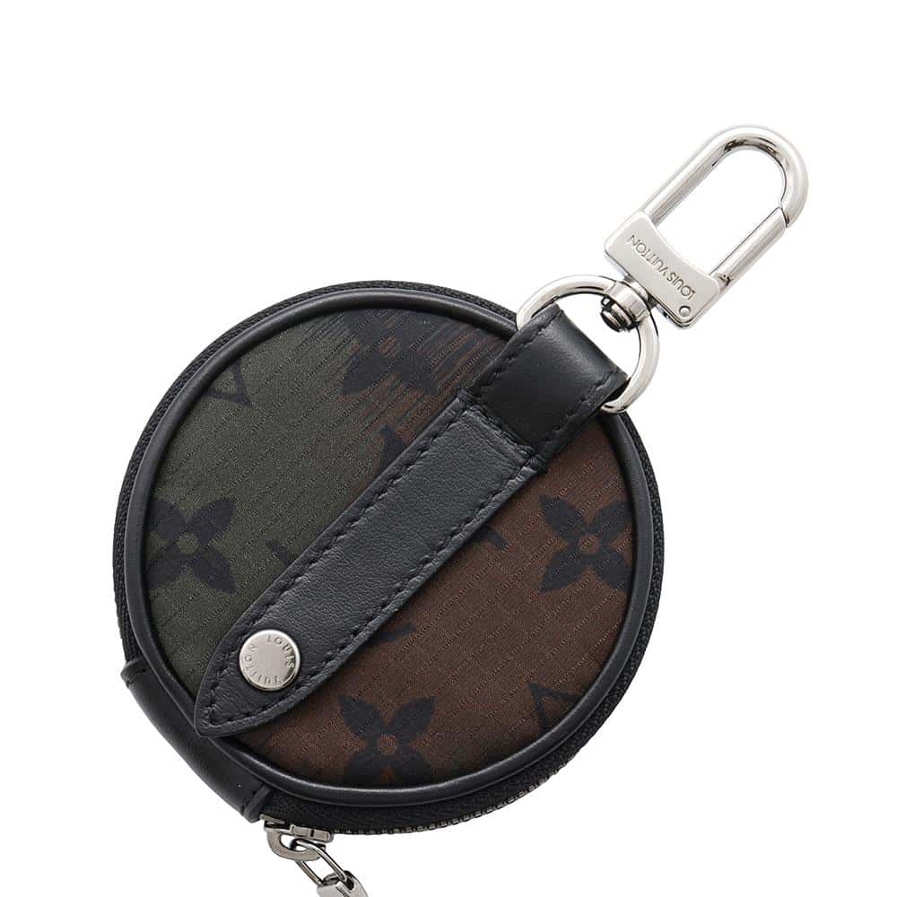 LOUIS VUITTON Porto Craie / Pouch Nylon Khaki/NoirMP2711 Monogram?Camouflage