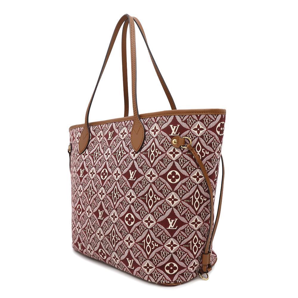 LOUIS VUITTON Neverfull BordeauxM57273 Monogram / Jacquard Size MM
