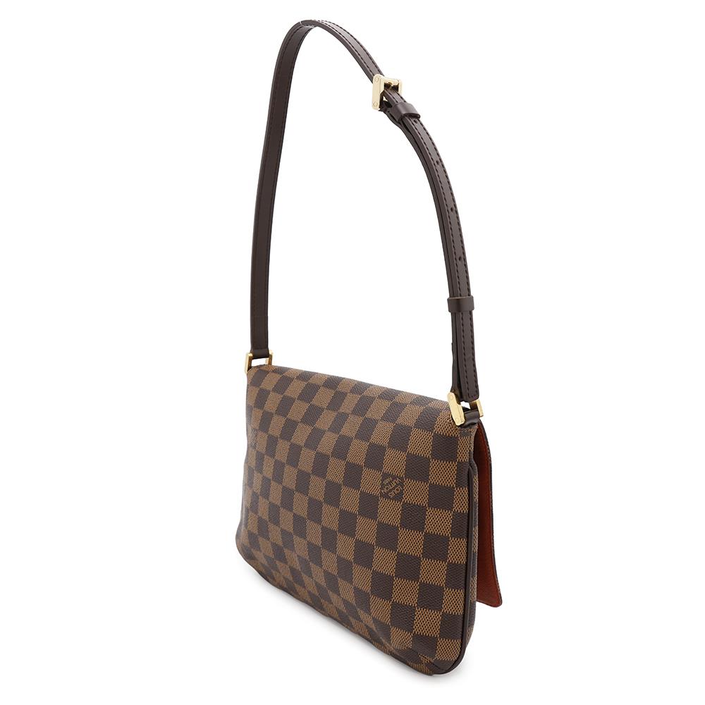 LOUIS VUITTON Mtte Tango Short Shoulder OrangeN51255 Damier Ebene Canvas Size short