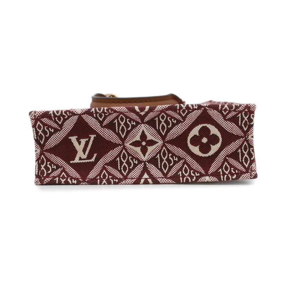 LOUIS VUITTON Petit Sac Plat BordeauxM69846 Monogram?Jacquard SINCE 1854