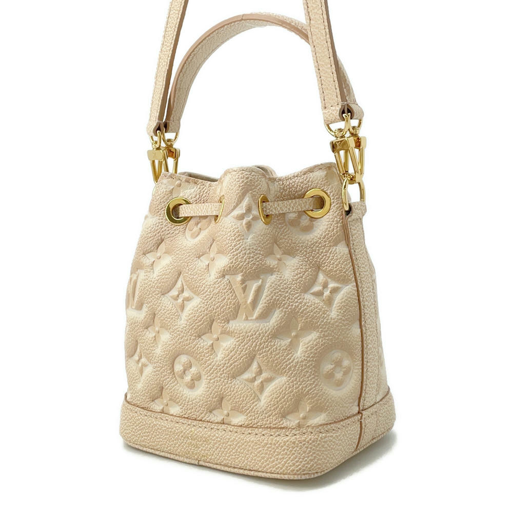 Luxury Women's Handbag | LOUIS VUITTON Nanonoe BeigeM81463 Monogram Empreinte Leather Summer Stardust