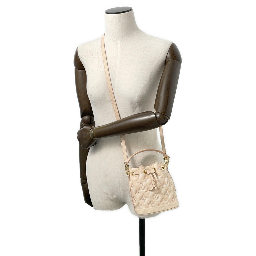 Luxury Women's Handbag | LOUIS VUITTON Nanonoe BeigeM81463 Monogram Empreinte Leather Summer Stardust